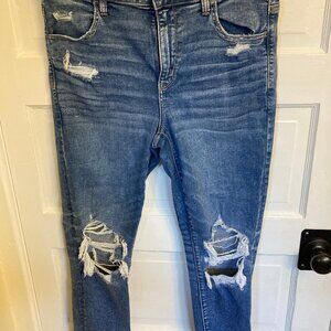 106 American Eagle Outfitters Next Level Stretch Hi-Rise Jeggins, Size 14 Short